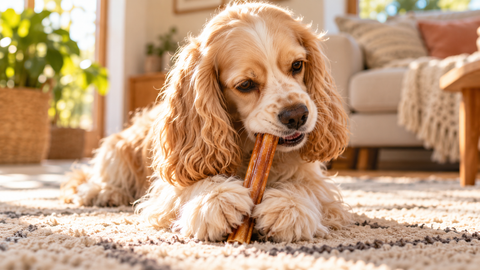 Why Dogs Hold Chews Between Their Paws—and What It Tells You About Chewing