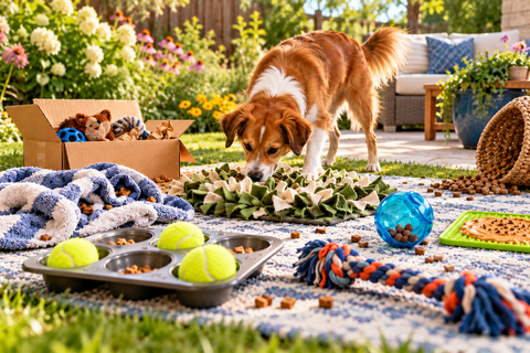 Dog Enrichment at Home: 12 Easy Activities Using Treats, Chews & Things You Already Own