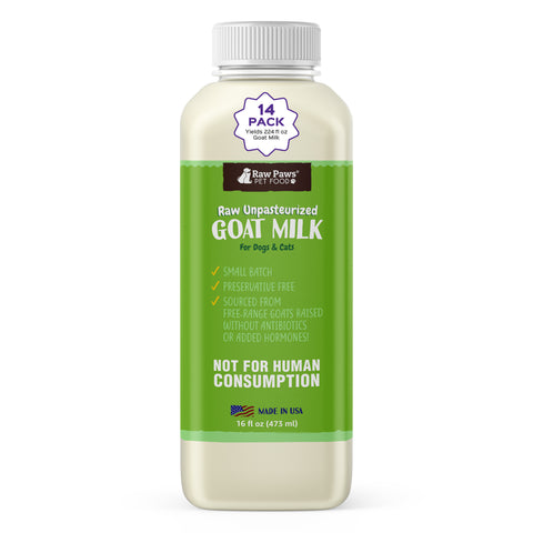 Raw Unpasteurized Goat Milk for Dogs & Cats, 16-fl-oz