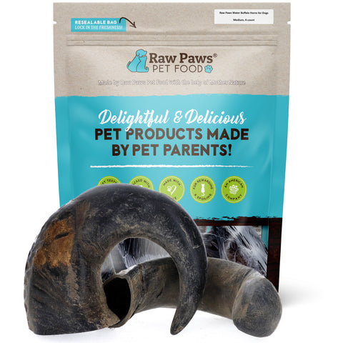 Water Buffalo Horns for Dogs - Small, 4-ct