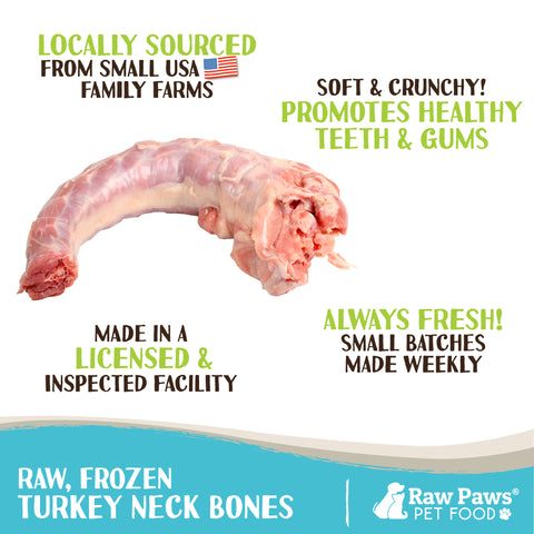 Turkey Necks for Dogs, 5-lb