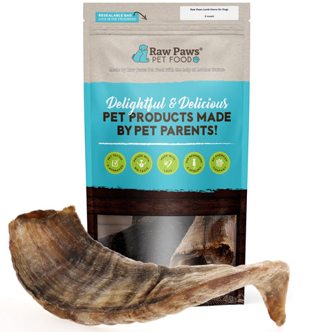 Lamb Horns for Dogs, 2-ct