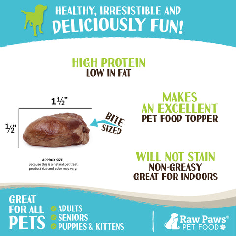 Freeze Dried Chicken Heart Treats for Dogs & Cats, 4-oz