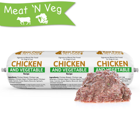 Signature Blend Pet Food for Dogs & Cats - Chicken & Vegetable Recipe, 3-lb
