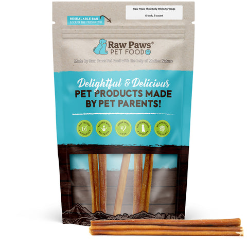 Thin Bully Sticks, 6-inch