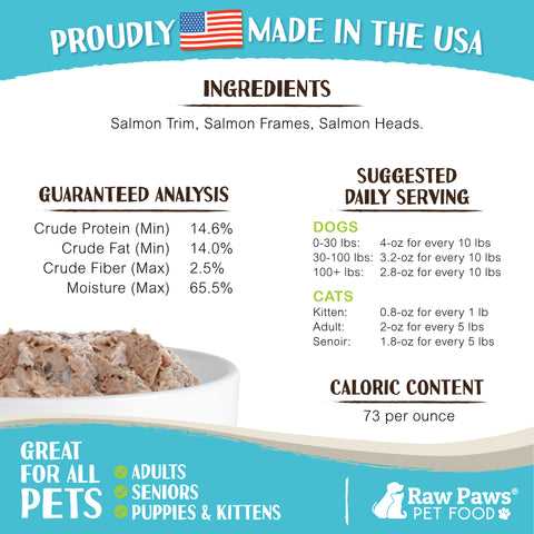 Signature Blend Pet Food for Dogs & Cats - Wild-Caught Salmon Recipe, 1-lb