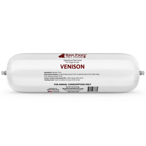 Signature Ground Venison for Dogs & Cats, 3-lb