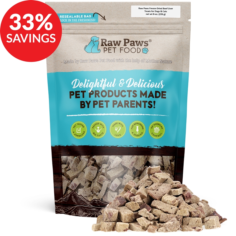 Raw Paws Freeze Dried Beef Liver Treats For Dogs & Cats (bundle Deal)
