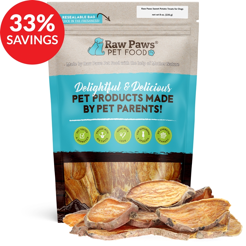 Raw Paws Gourmet Sweet Potato Chip Dog Treats (bundle Deal)