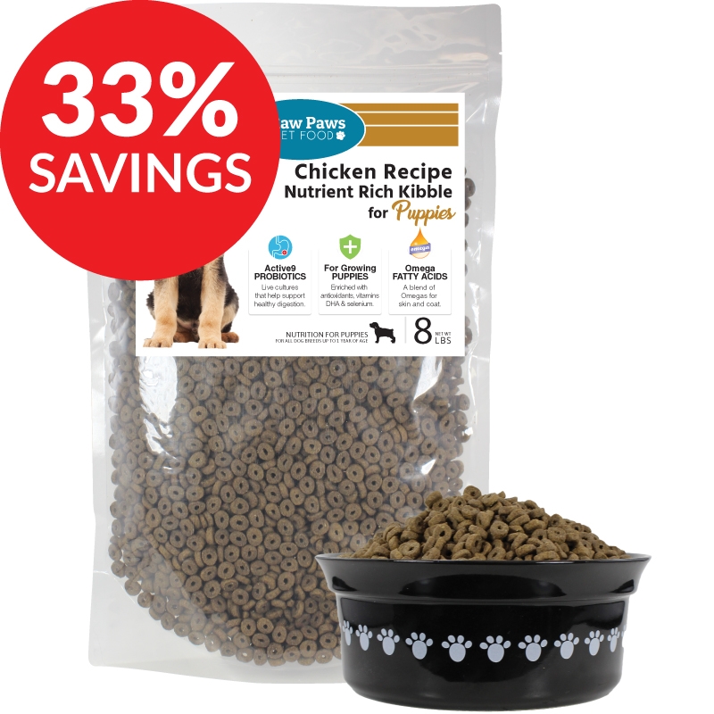 Raw Paws Premium Chicken Kibble For Puppies (bundle Deal)