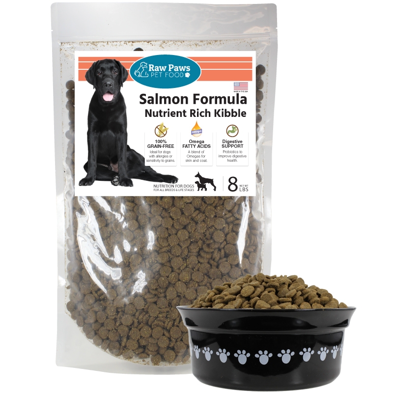 Raw Paws Grain-free Salmon Kibble For Dogs, 8 Lbs