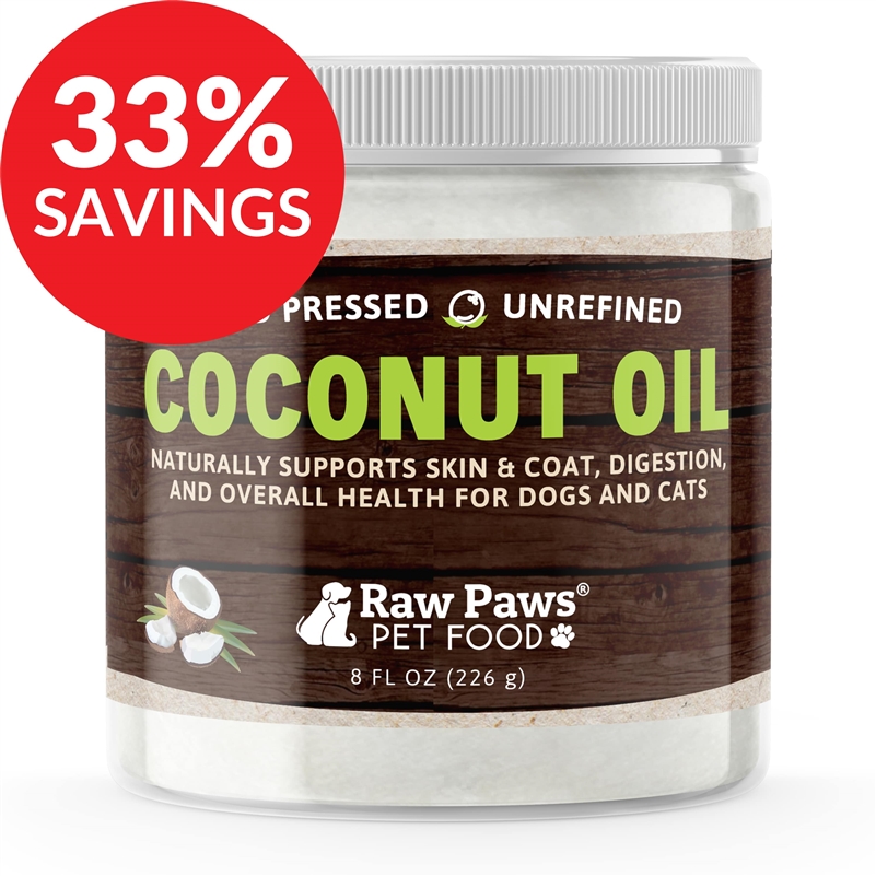Raw Paws Organic Virgin Coconut Oil Supplement For Dogs & Cats (bundle Deal)