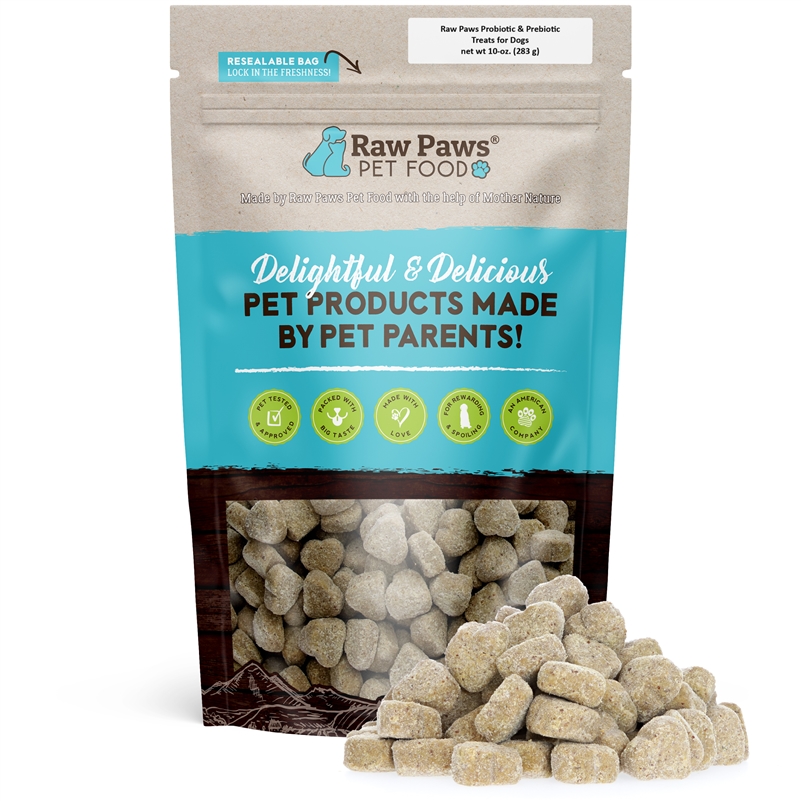Raw Paws Probiotics & Prebiotics Soft Chew Supplements For Dogs, 5 Oz