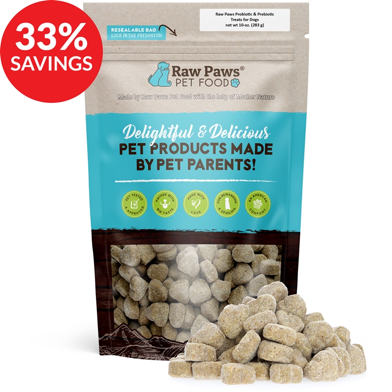 Raw Paws Probiotics & Prebiotics Soft Chew Supplements For Dogs (bundle Deal)