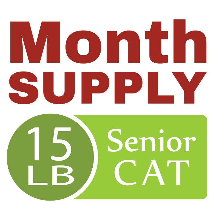 Month Supply - 15 Lb Senior Cat