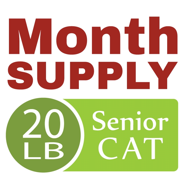 Month Supply - 20 Lb Senior Cat