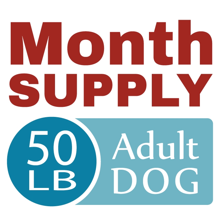 Month Supply - 50 Lb Adult Dog