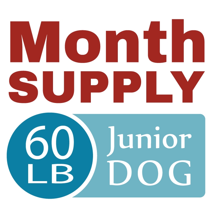 Month Supply - 60 Lb Junior Dog