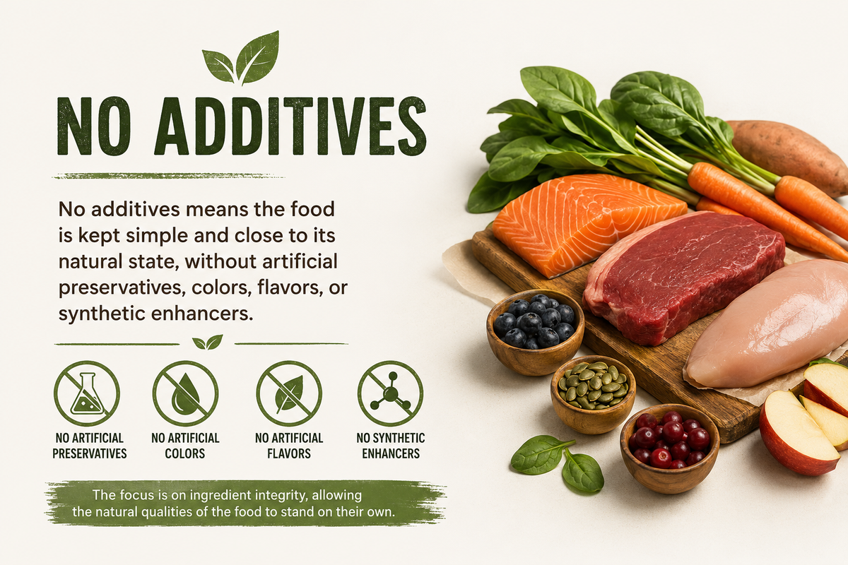 Meaning of No Additives