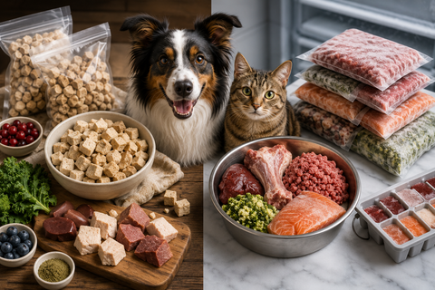 Raw Lifestyle: Freeze-Dried vs. Frozen — Which Is Right for Your Dog or Cat?