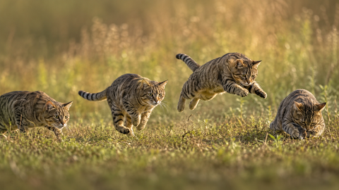 The Cat Hunting Sequence Explained: Stalk, Chase, Pounce & Catch