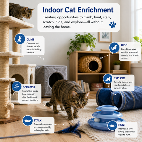 What Is Indoor Cat Enrichment?
