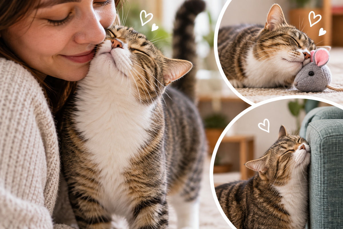 Why Cats Rub Their Faces on Toys, Furniture & People