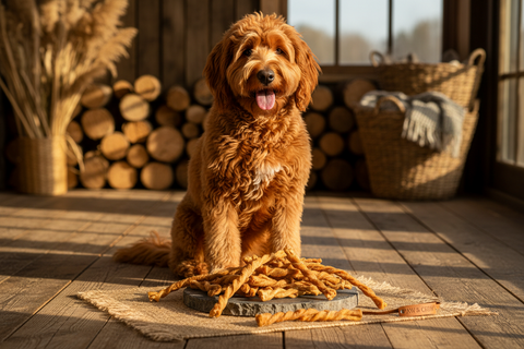 Lamb Esophagus Twists for Dogs (Lamb Weasands)