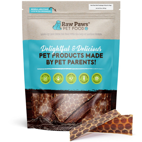 Beef Esophagus Strips for Dogs, 40-ct