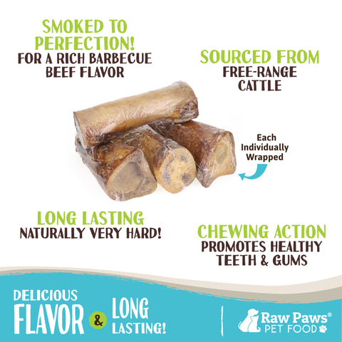 Smoked Beef Marrow Bones for Dogs, 5-inch - 8-ct