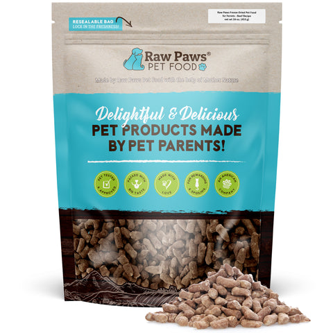 Freeze Dried Pet Food for Ferrets - Beef Recipe, 16-oz