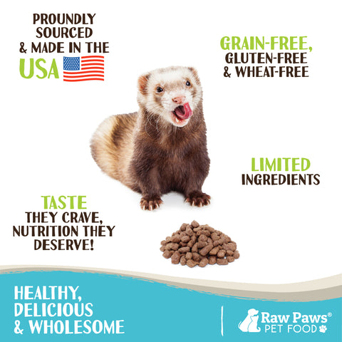 Freeze Dried Pet Food for Ferrets - Beef Recipe, 16-oz