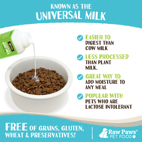 Raw Unpasteurized Goat Milk for Dogs & Cats, 16-fl-oz