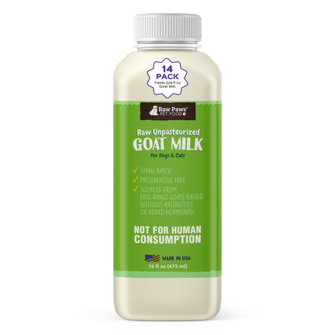 Raw Unpasteurized Goat Milk for Dogs & Cats, 16-fl-oz