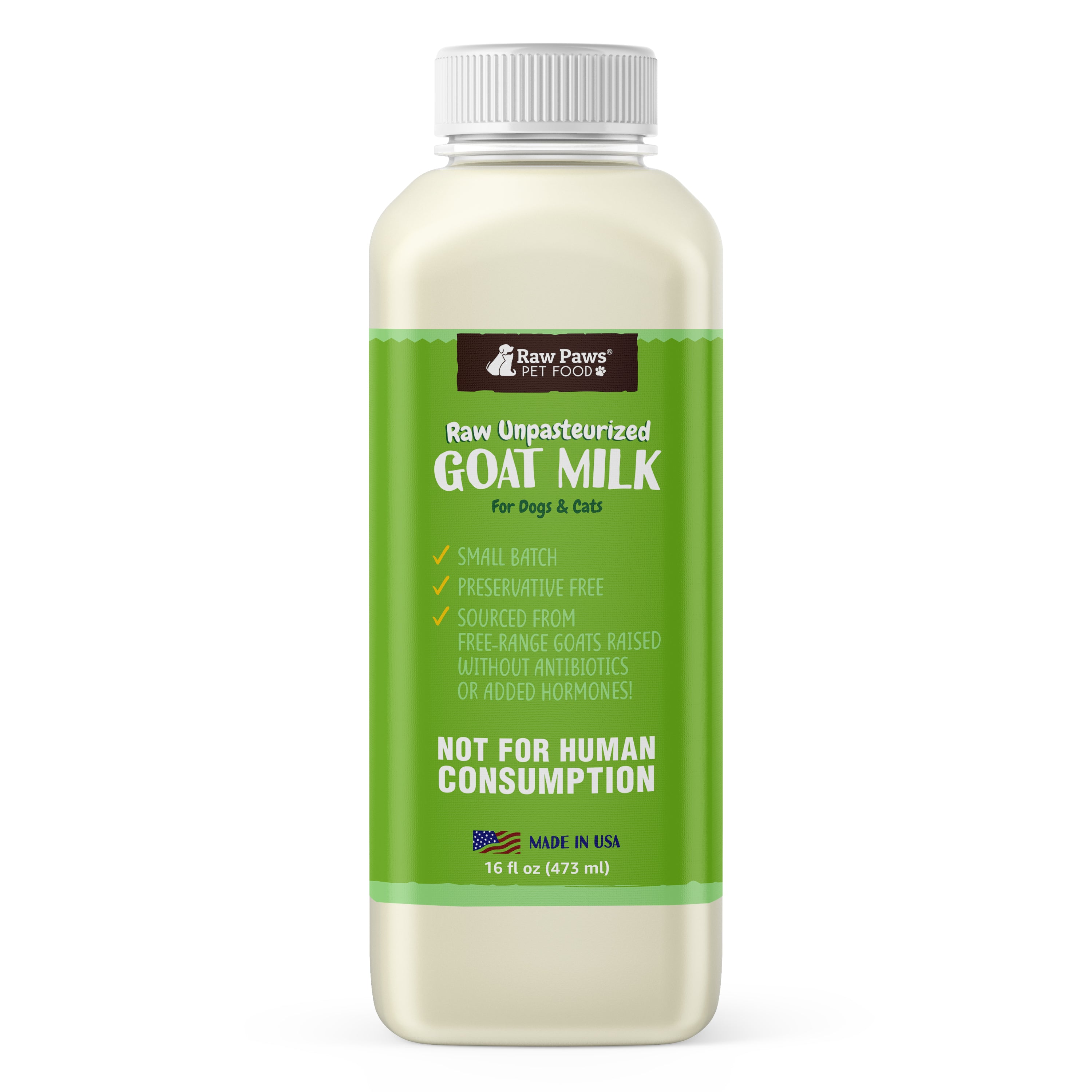 Unpasteurized Goat Milk Dogs & Cats