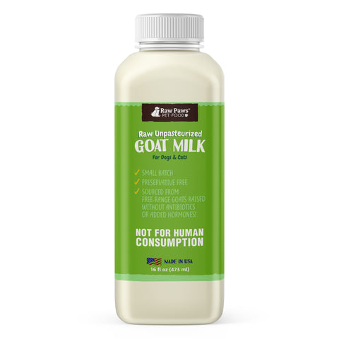 Raw Unpasteurized Goat Milk for Dogs & Cats, 16-fl-oz