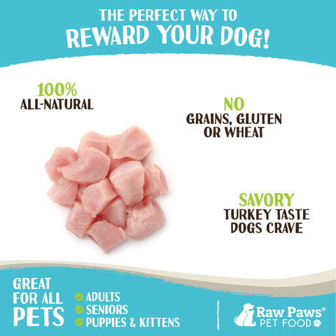 Turkey Breast Chunks for Dogs & Cats, 2 lb