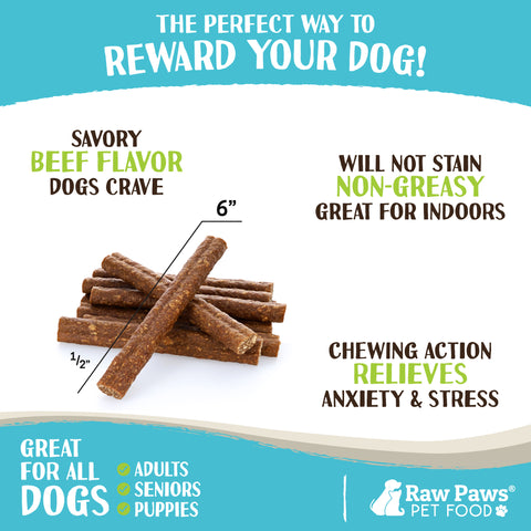 Alternative Soft Bully Sticks for Dogs, 6-inch - 15-ct
