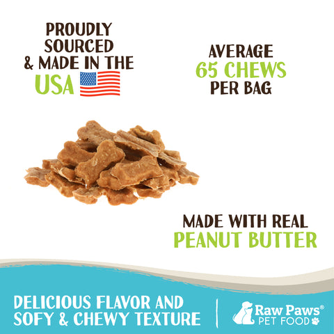 Soft Bone-Shaped Treats for Dogs - Peanut Butter & Chicken Recipe, 16-oz