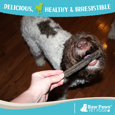 Green Goat Tripe Sticks for Dogs, 6-inch - 25-ct