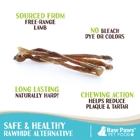 Lamb Pizzle Sticks for Dogs, 9-13-inch - 15-ct