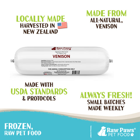 Signature Ground Venison for Dogs & Cats, 3-lb