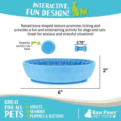 Licking Mat Bowl for Dogs with Suction - Grooming Distraction