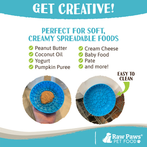Licking Mat Bowl for Dogs with Suction - Grooming Distraction