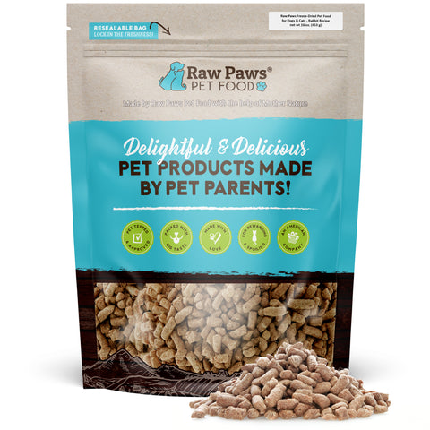 Freeze Dried Pet Food for Dogs & Cats - Rabbit Recipe, 16-oz