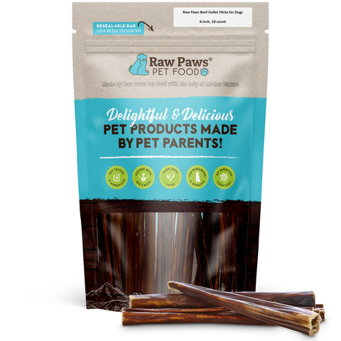 Beef Gullet Sticks for Dogs, 6-inch - 10-ct