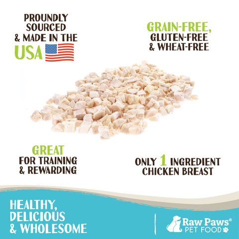 Freeze Dried Chicken Breast Treats for Dogs & Cats, 4-oz