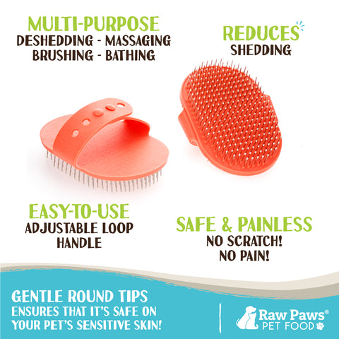Grooming Brush for Dogs & Cats - Rubber Tipped Pin Brush, 1 ct
