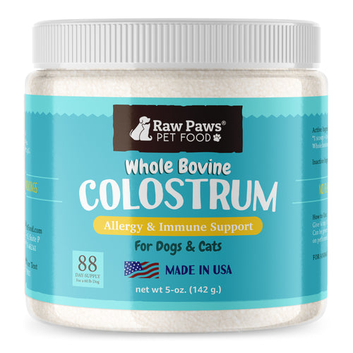 Raw Paws Bovine Colostrum Supplement Powder for Dogs & Cats, 5-oz