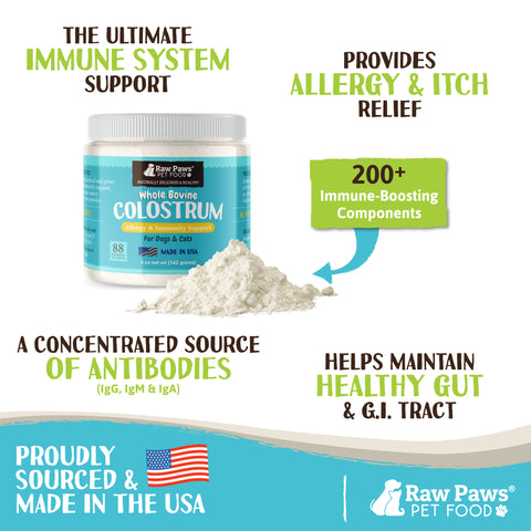 Bovine Colostrum Supplement Powder for Dogs & Cats, 5-oz
